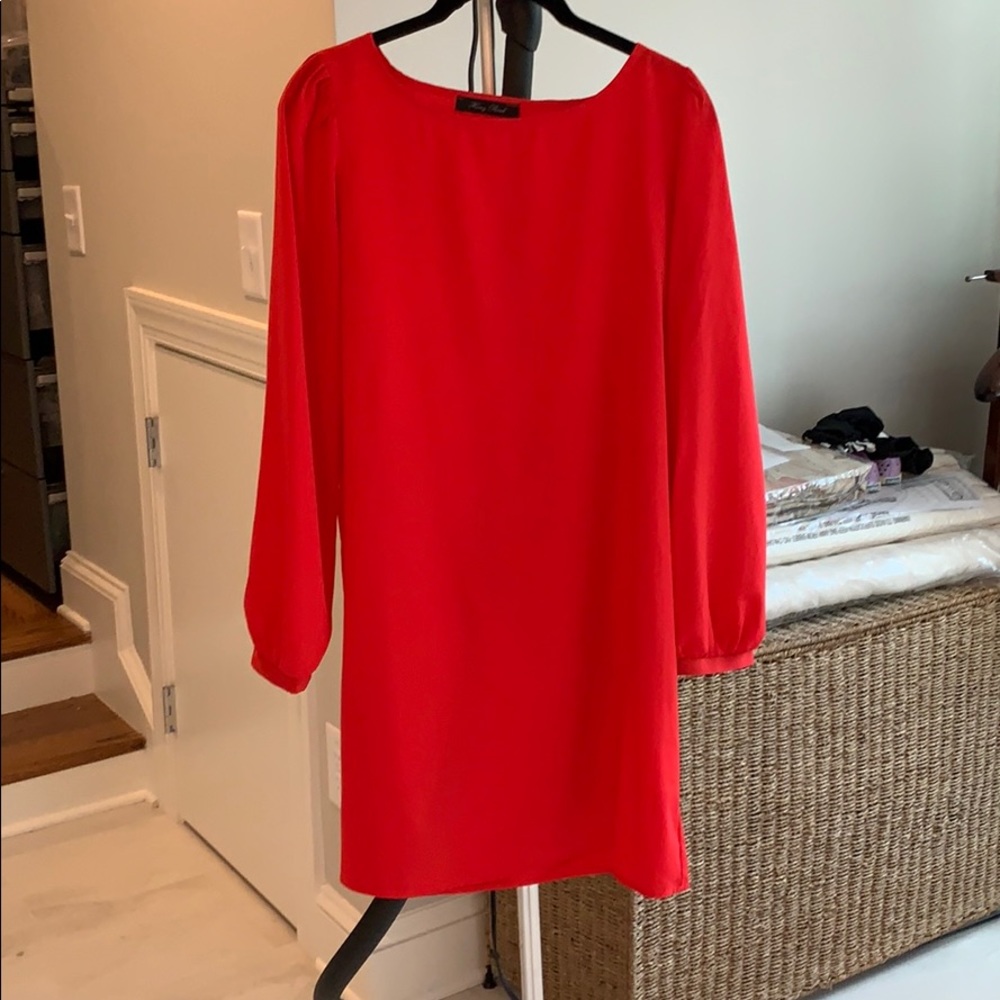 Beautiful vibrant red dress, sz M